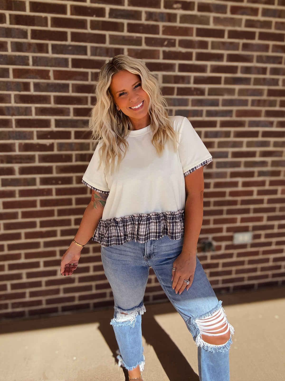 The August Peplum Top