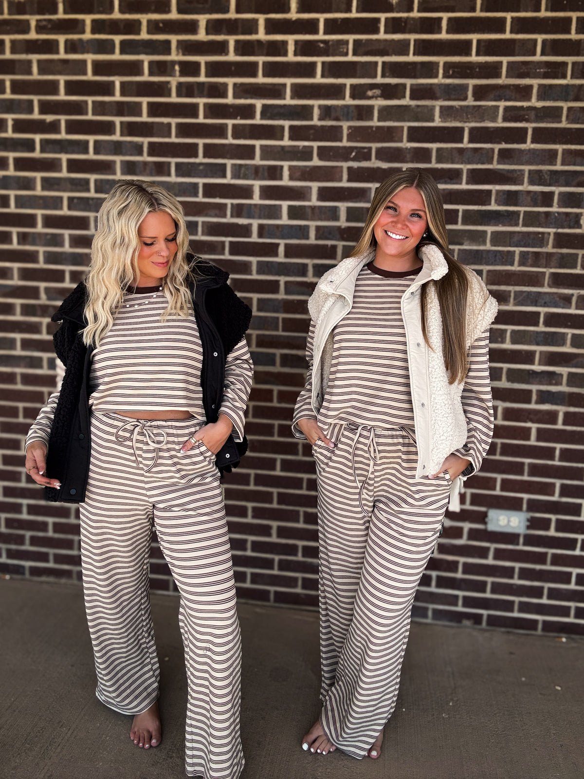 The Scarlett Stripe Set