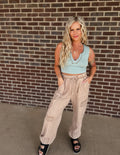 The Boho Joggers- Latte