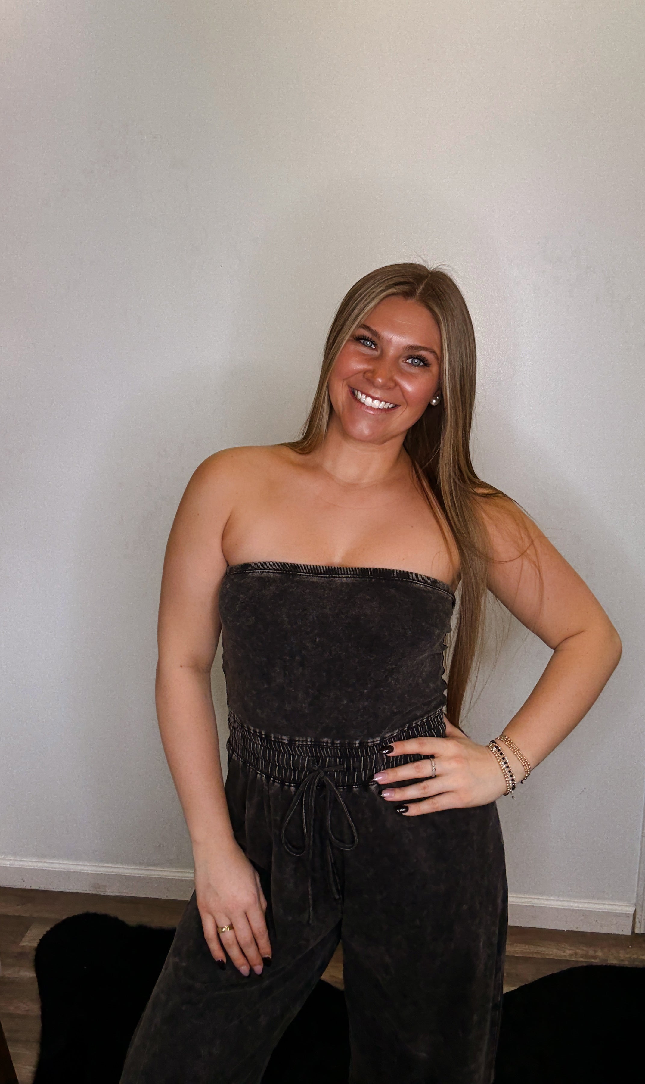 The Rylah Jumpsuit- Ash Black