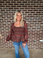 Sweetheart Smocked Top