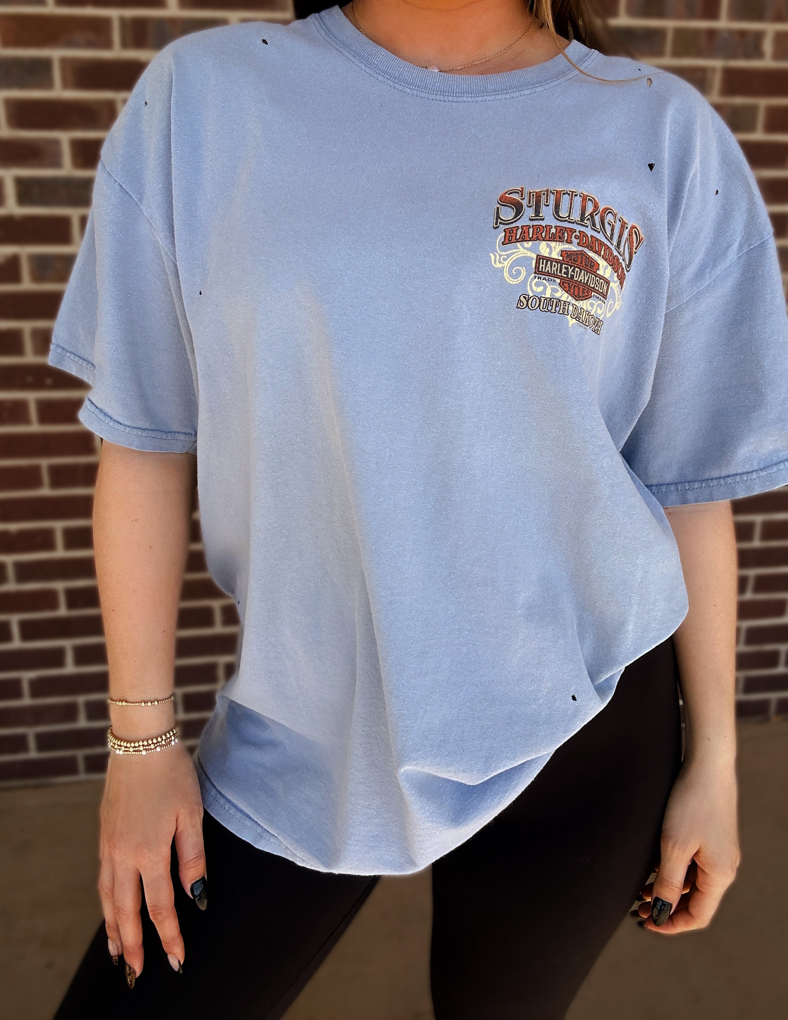 Upcycled Sturgis Tee- XL