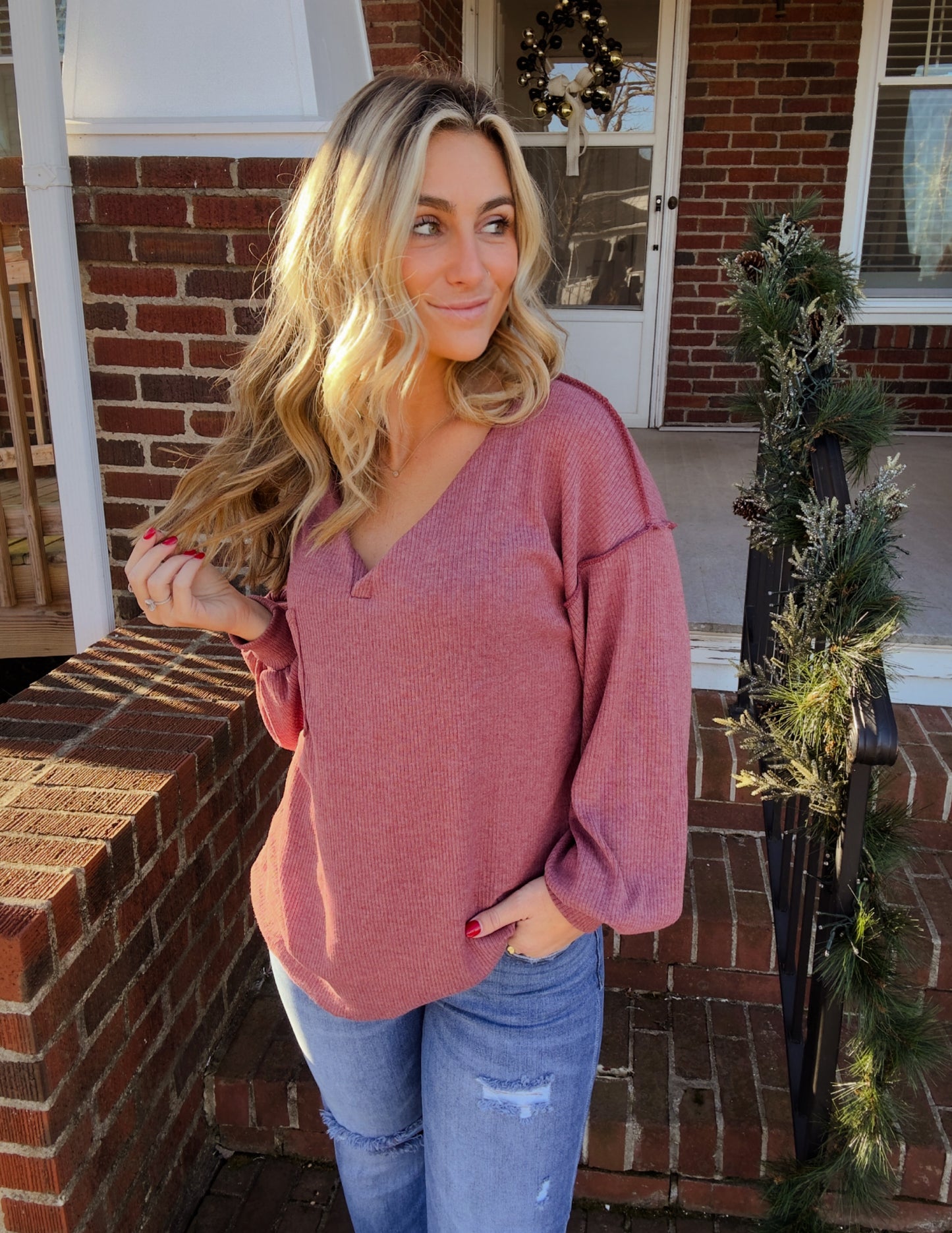 The Brandi top- Berry