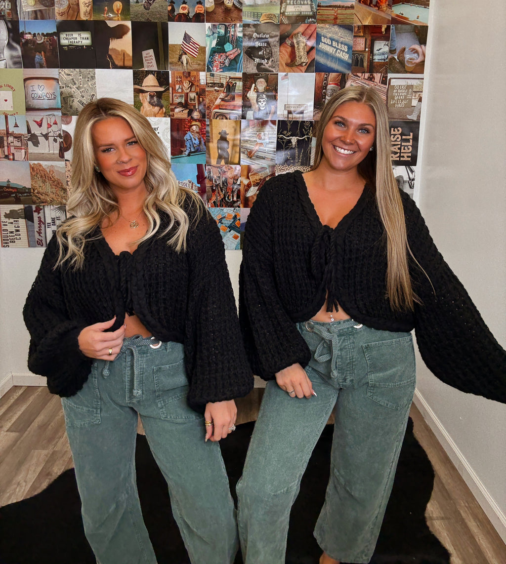 The Mayci Front Tie Cardigan
