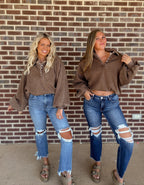 The Ellie pullover- Mocha