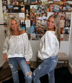 The Camo off the shoulder top