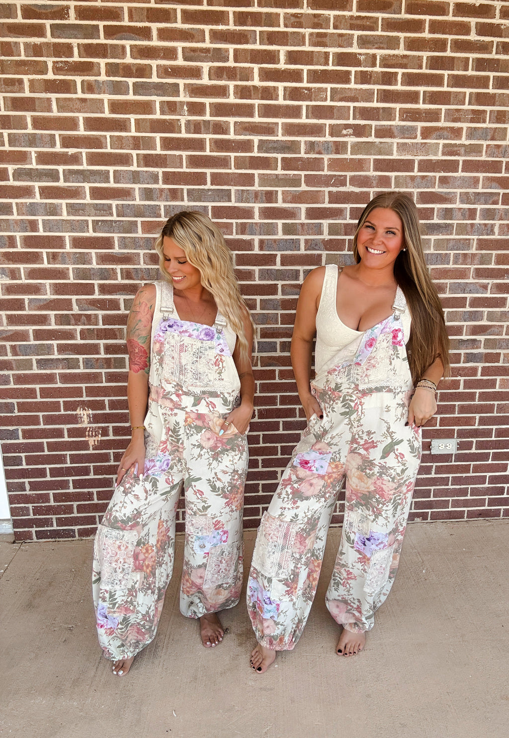 The Lottie Floral Overalls