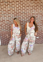 The Lottie Floral Overalls