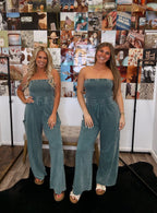 Forevermore Jumpsuit- Teal