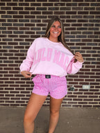 Bubble Gum Pink Mockneck