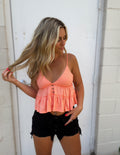 Sweetheart tank- coral