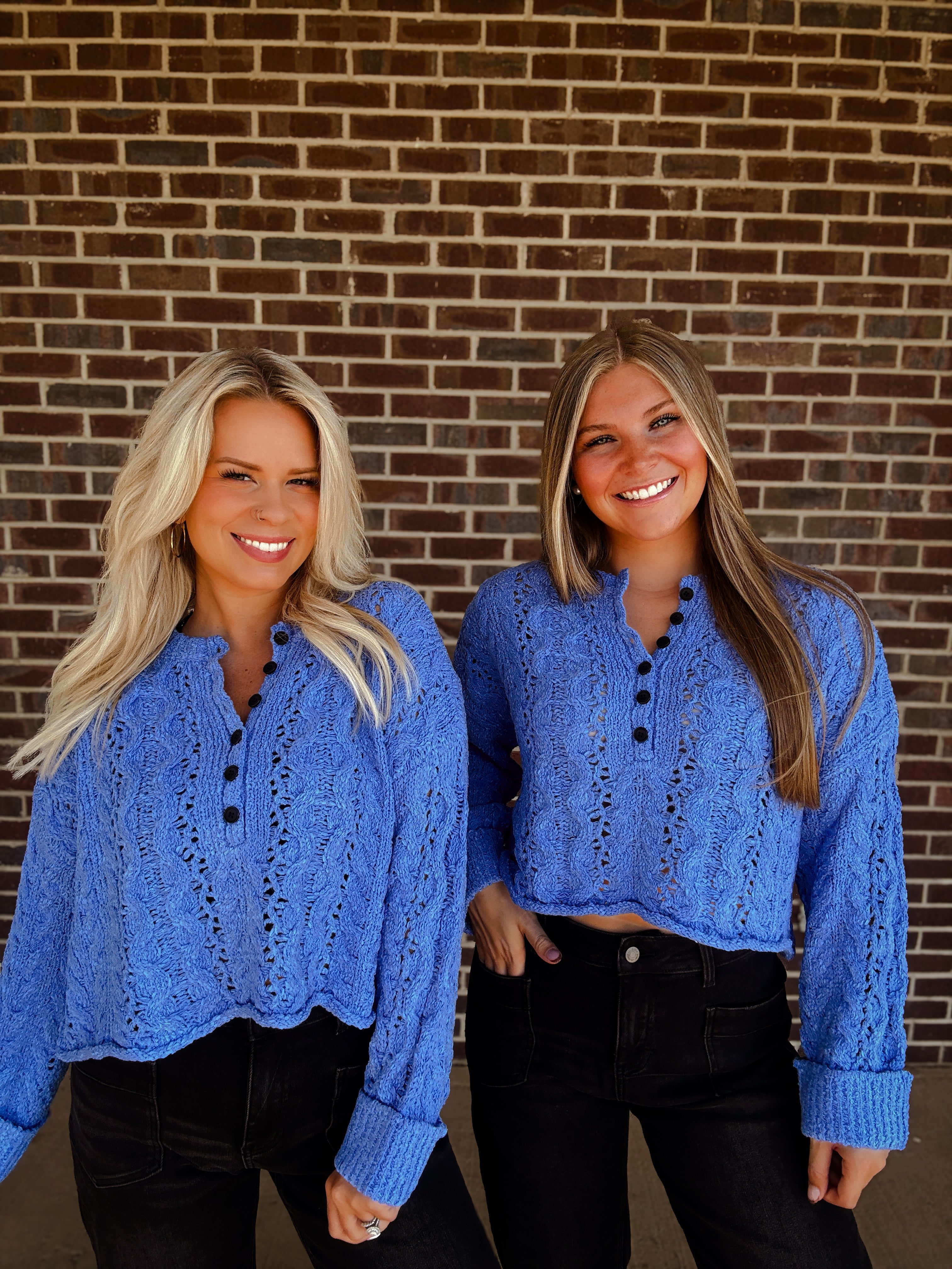 The Ivy Sweater- Blueberry