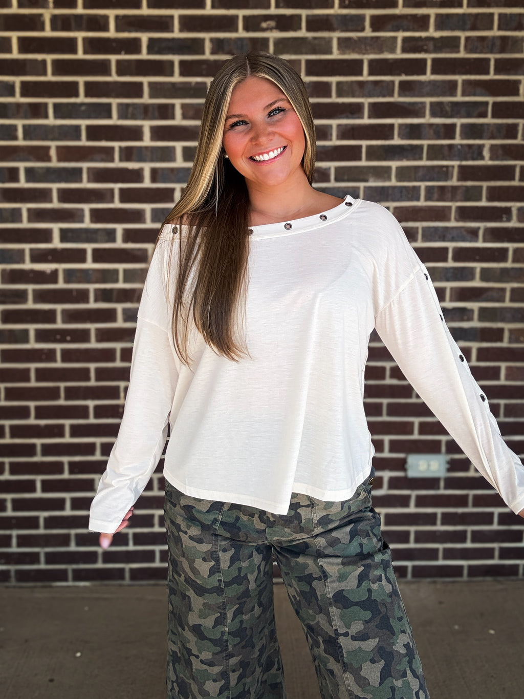 The Colter Eyelet Top