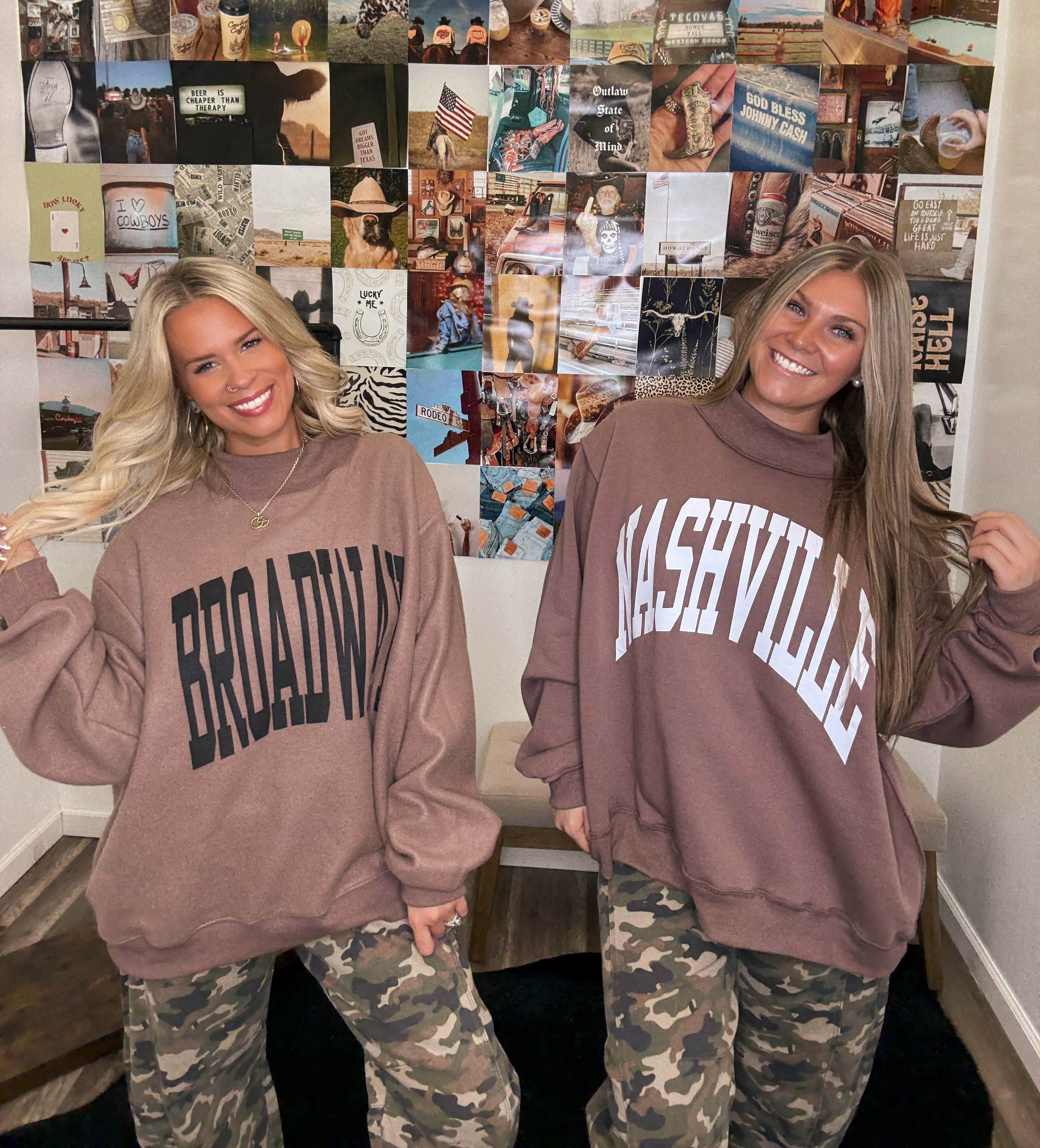 Nashville & Broadway Reversible Crewneck