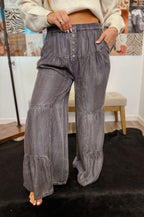 The Untamed Denim Button Pants