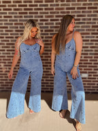 The Goldie Denim Jumpsuit