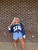Varsity Blue Mockneck