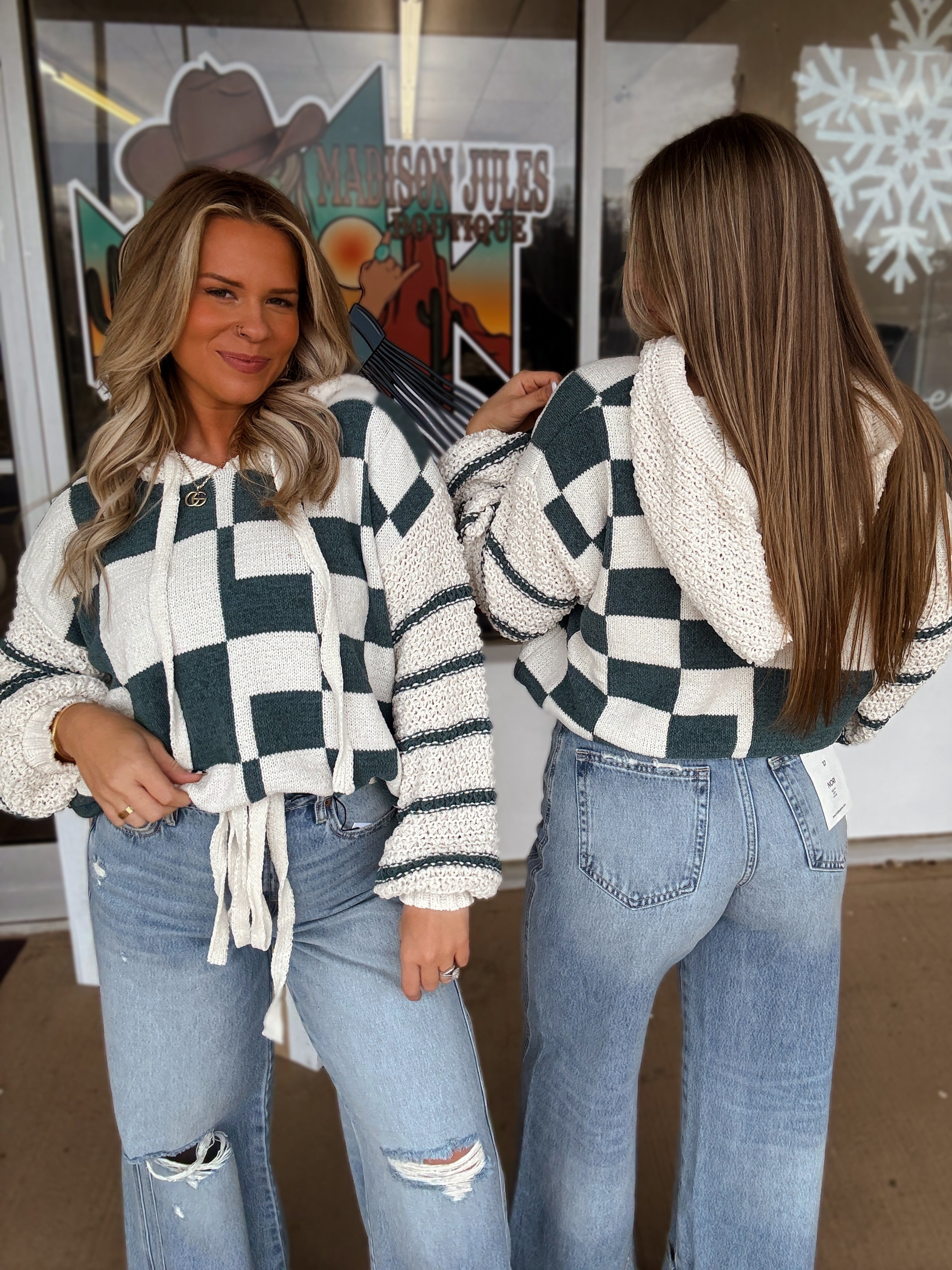 The Bree Checkered Hoodie