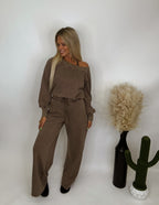 The Stella Jumpsuit- Brown