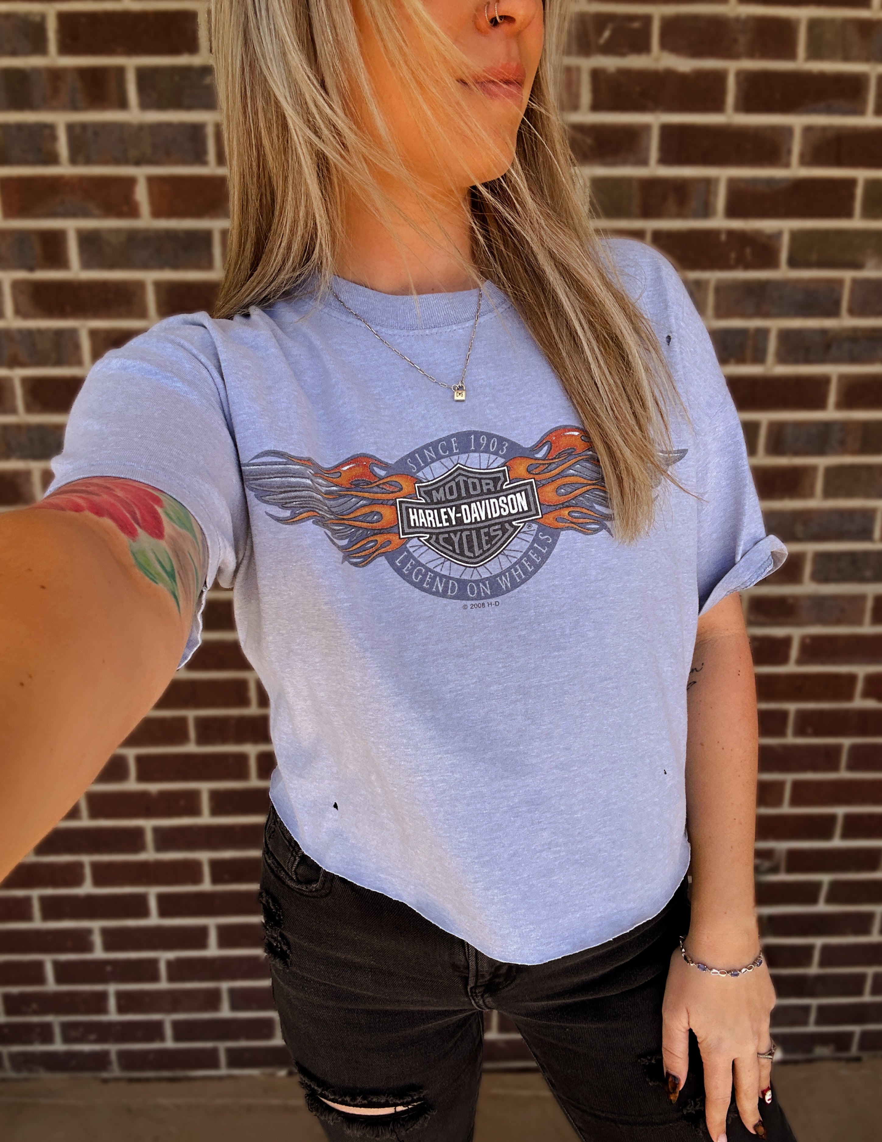 Upcycled Biketown Tee- XL