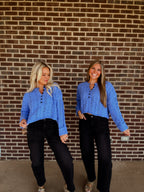 The Ivy Sweater- Blueberry