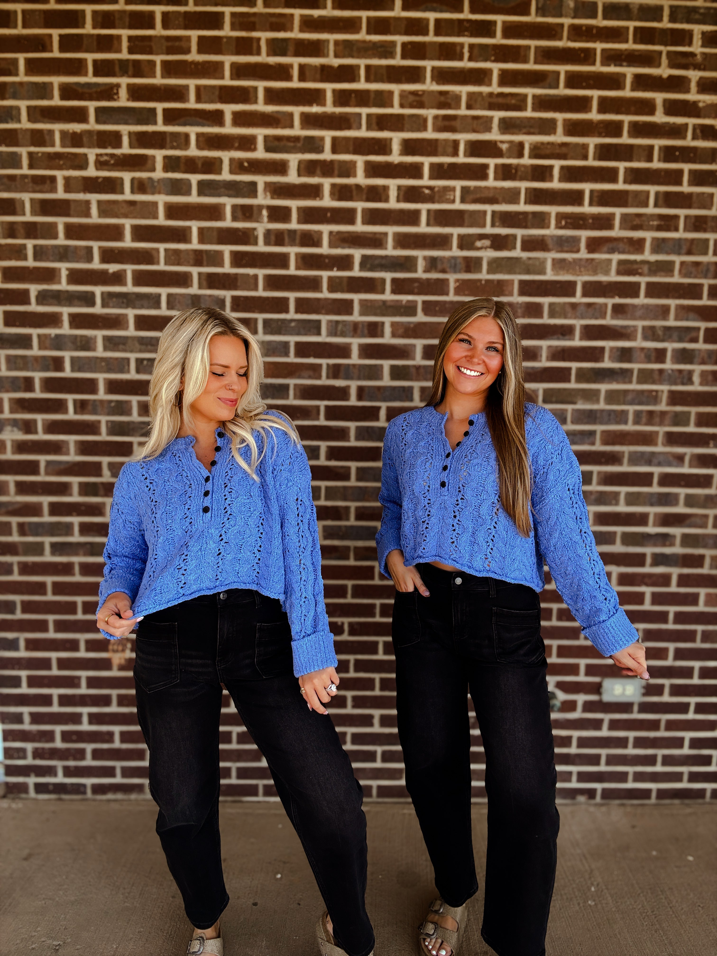 The Ivy Sweater- Blueberry