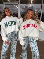 Christmas Reversible Mockneck- Cream