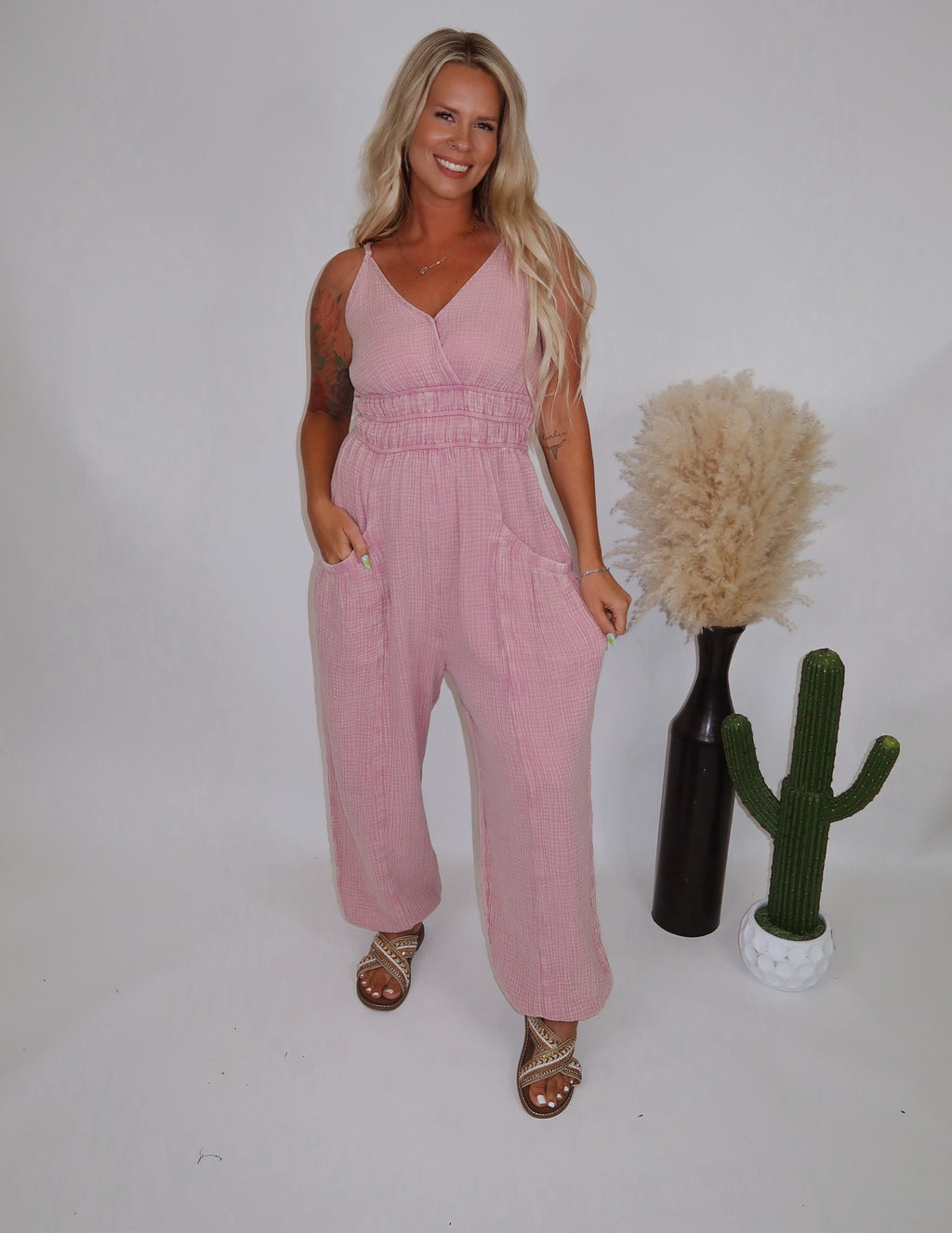 The Quinn Jumpsuit- Mauve