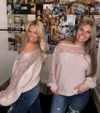 Prosecco Lace Top