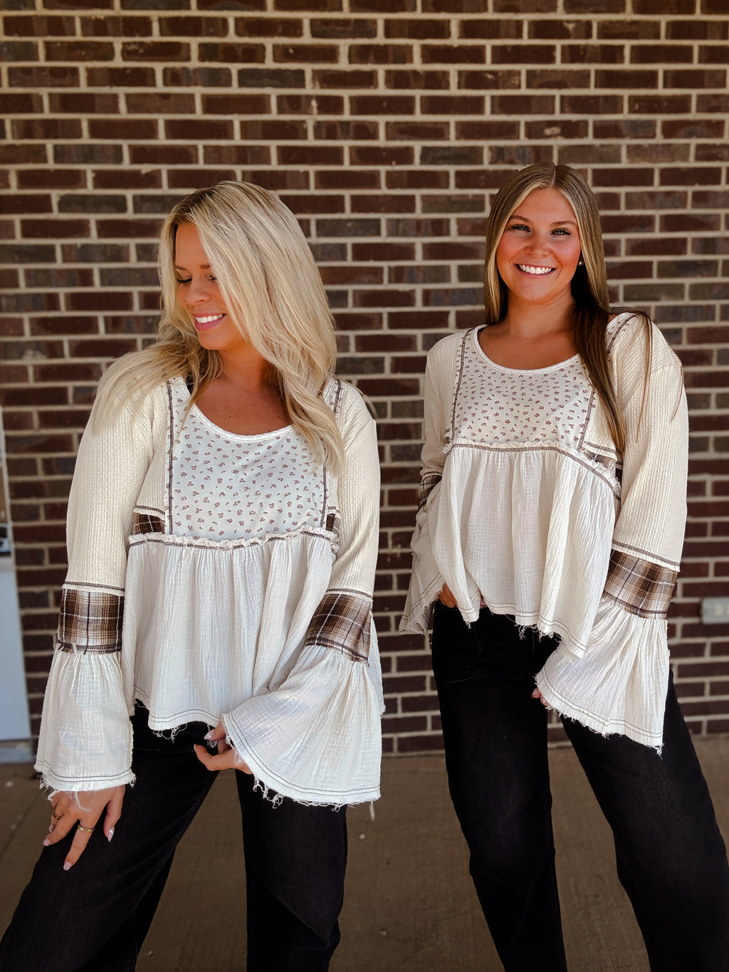 The Billie Plaid Top