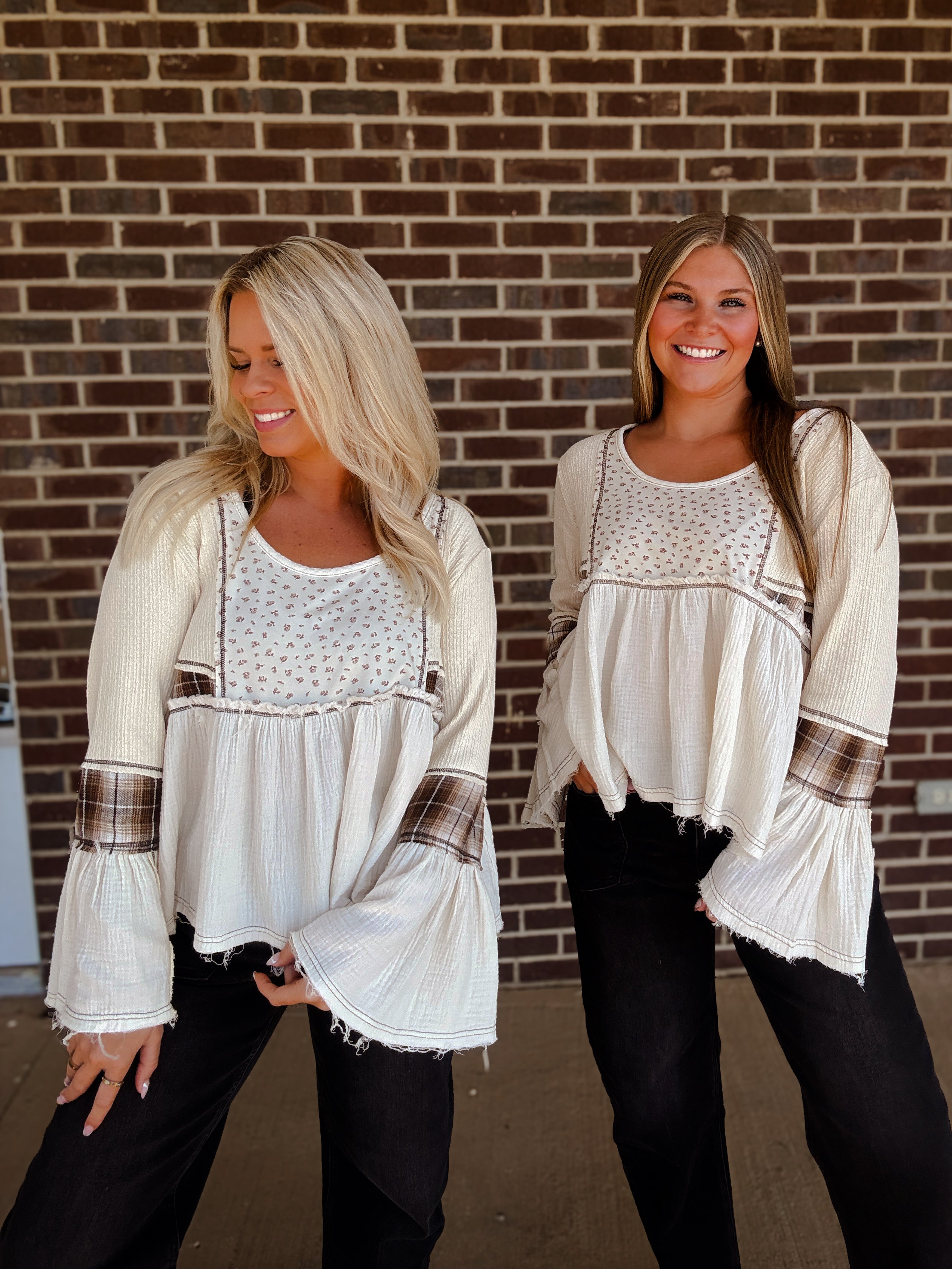 The Billie Plaid Top