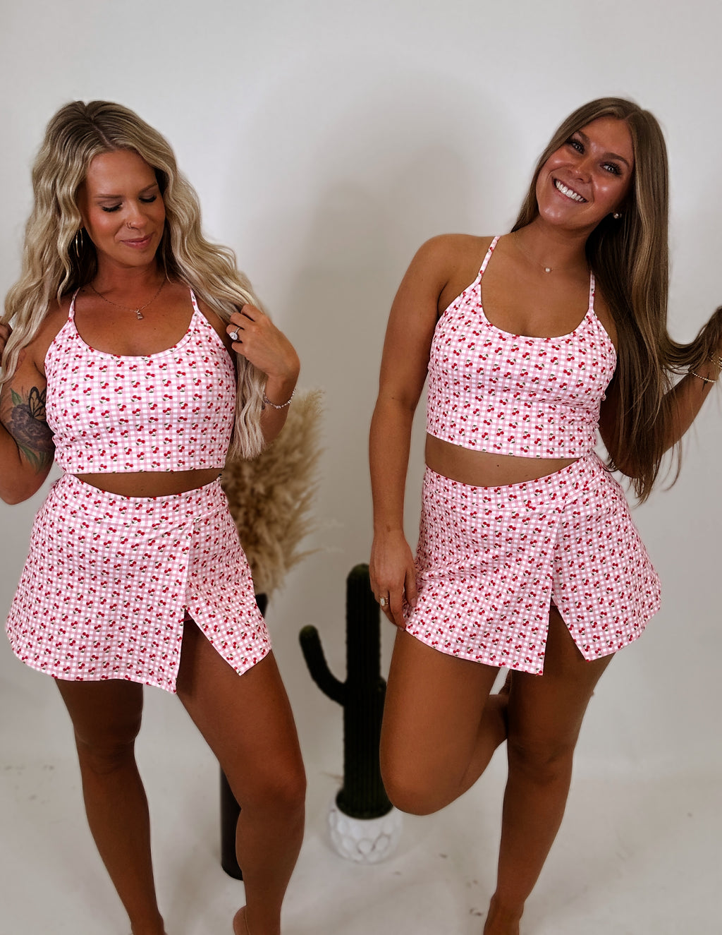 On the Move Cherry Gingham Set