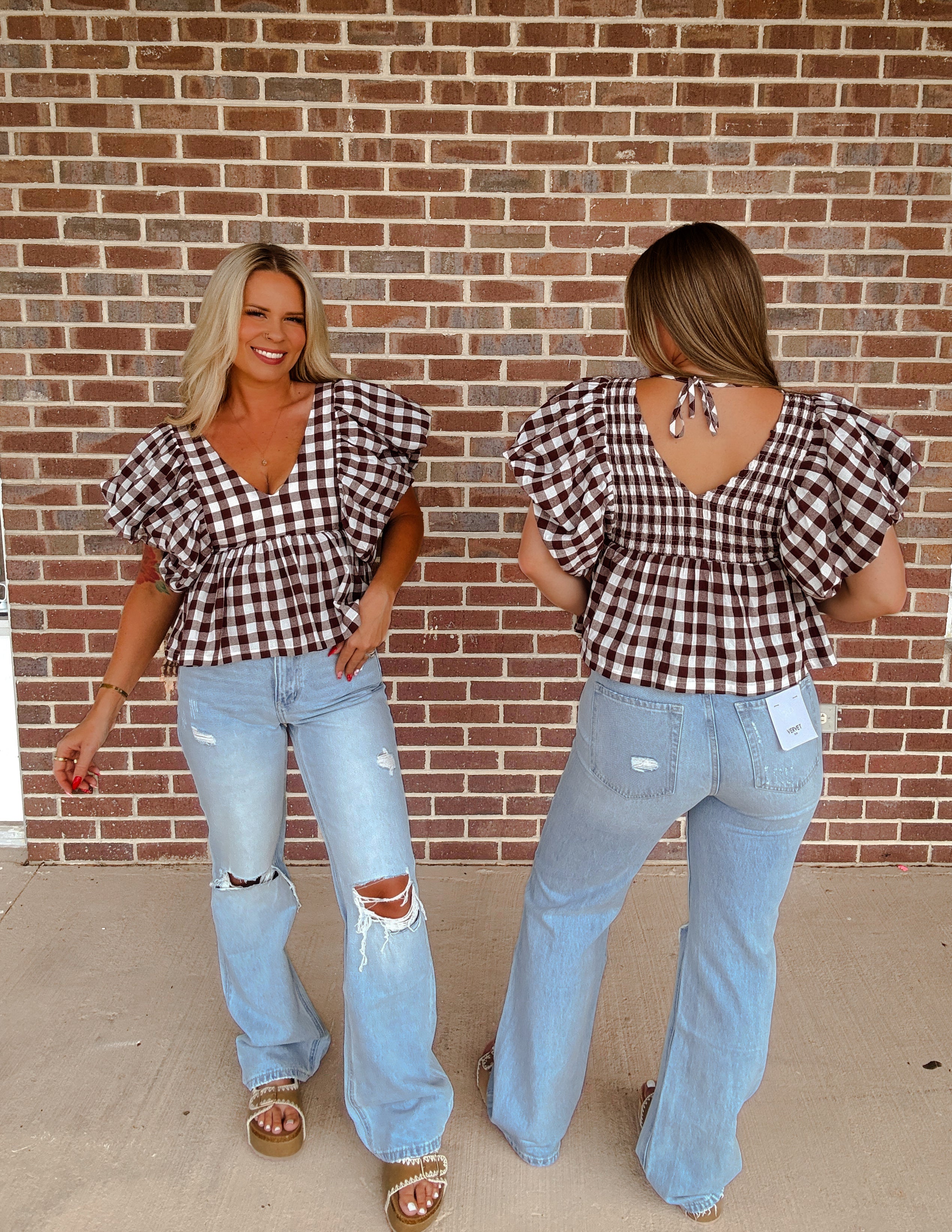 The Statement Gingham Top