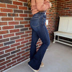 The Wild One Dark wash flares by Judy Blue