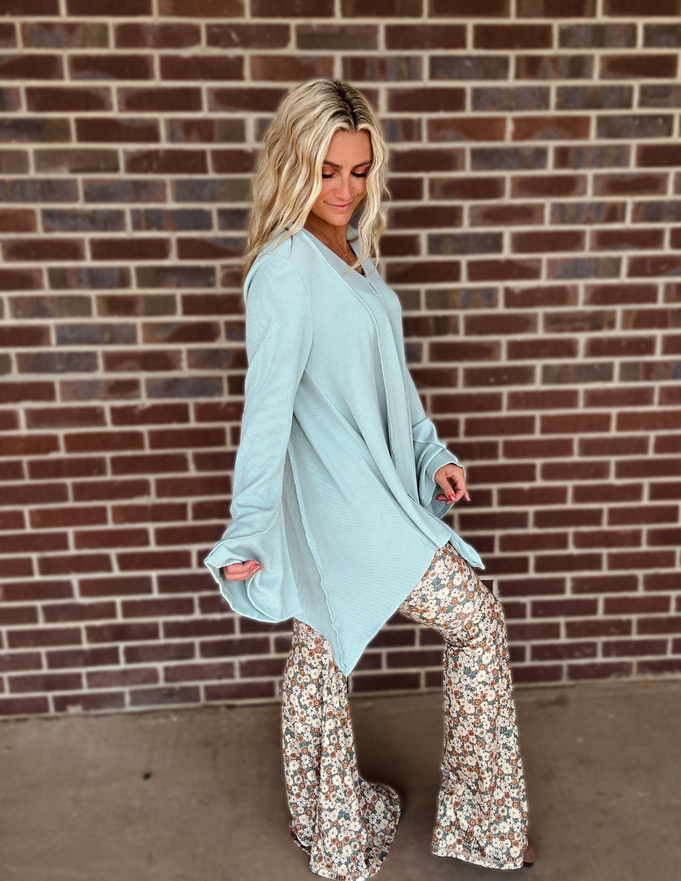 Southern bell sleeve top