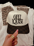 Geez Louise Embroidered Trucker Hat