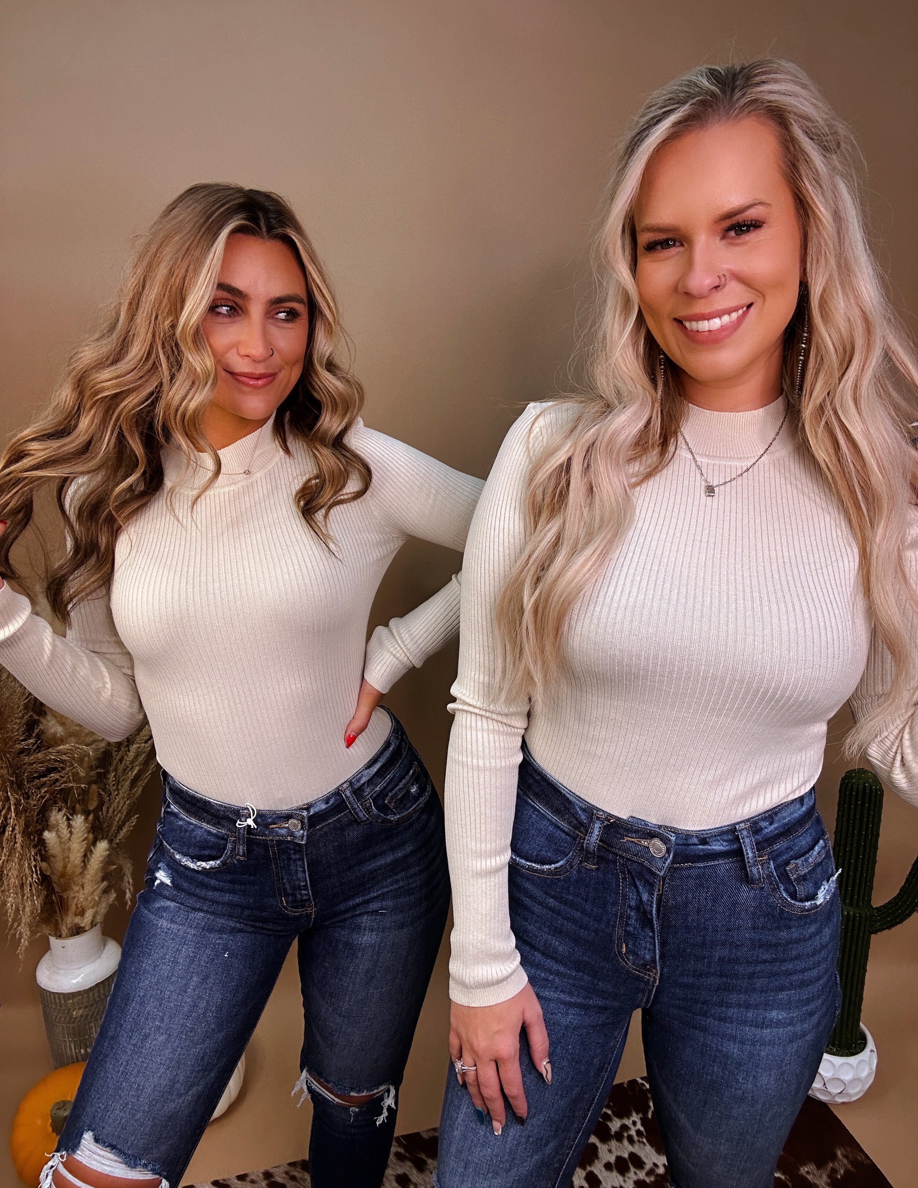 The Jacie Bodysuit- Cream