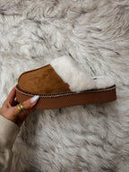 The Delaney Slippers- Tan