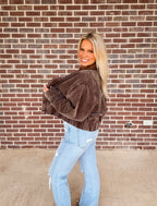 Mineral Wash Corduroy Bomber Jacket