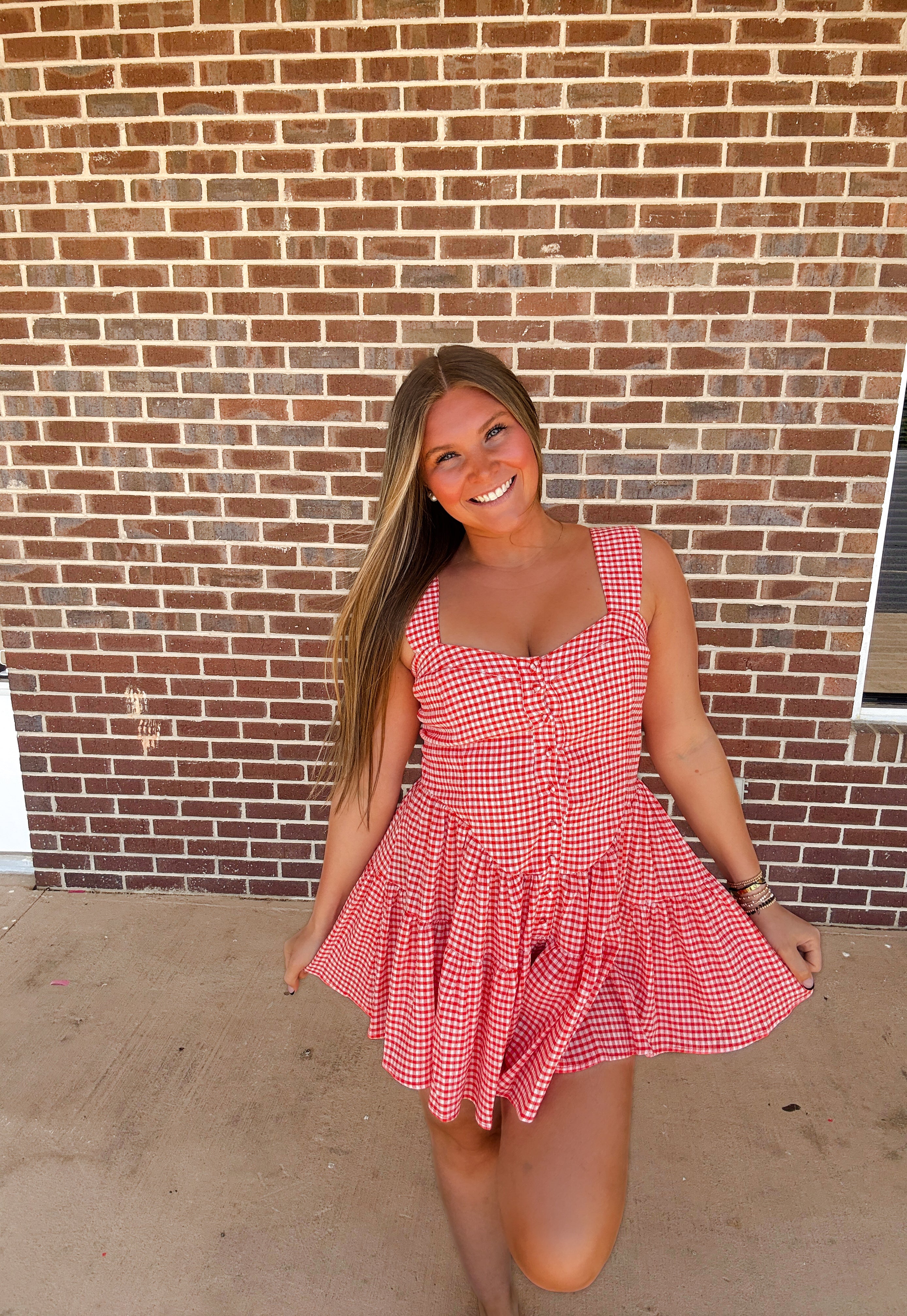 The Picnic Romper- Orange