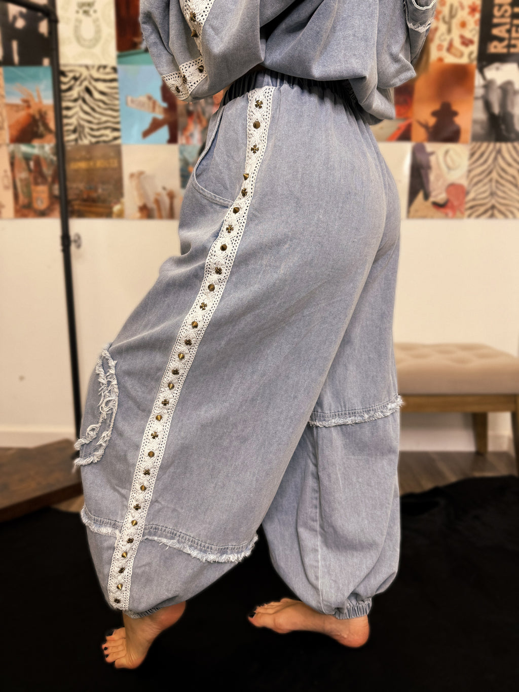 Hallie Joggers Denim