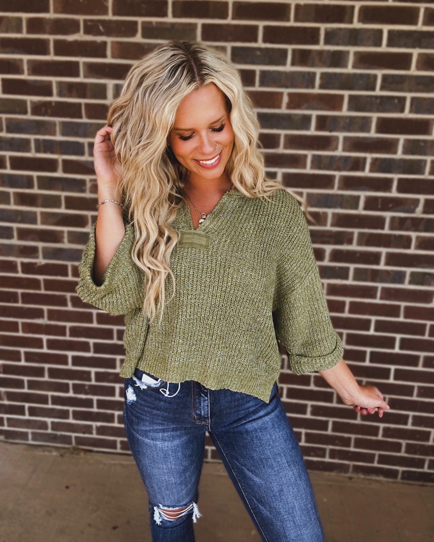 The Oaklyn top- Olive