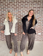 Wild Mesa Sherpa Vest- Black