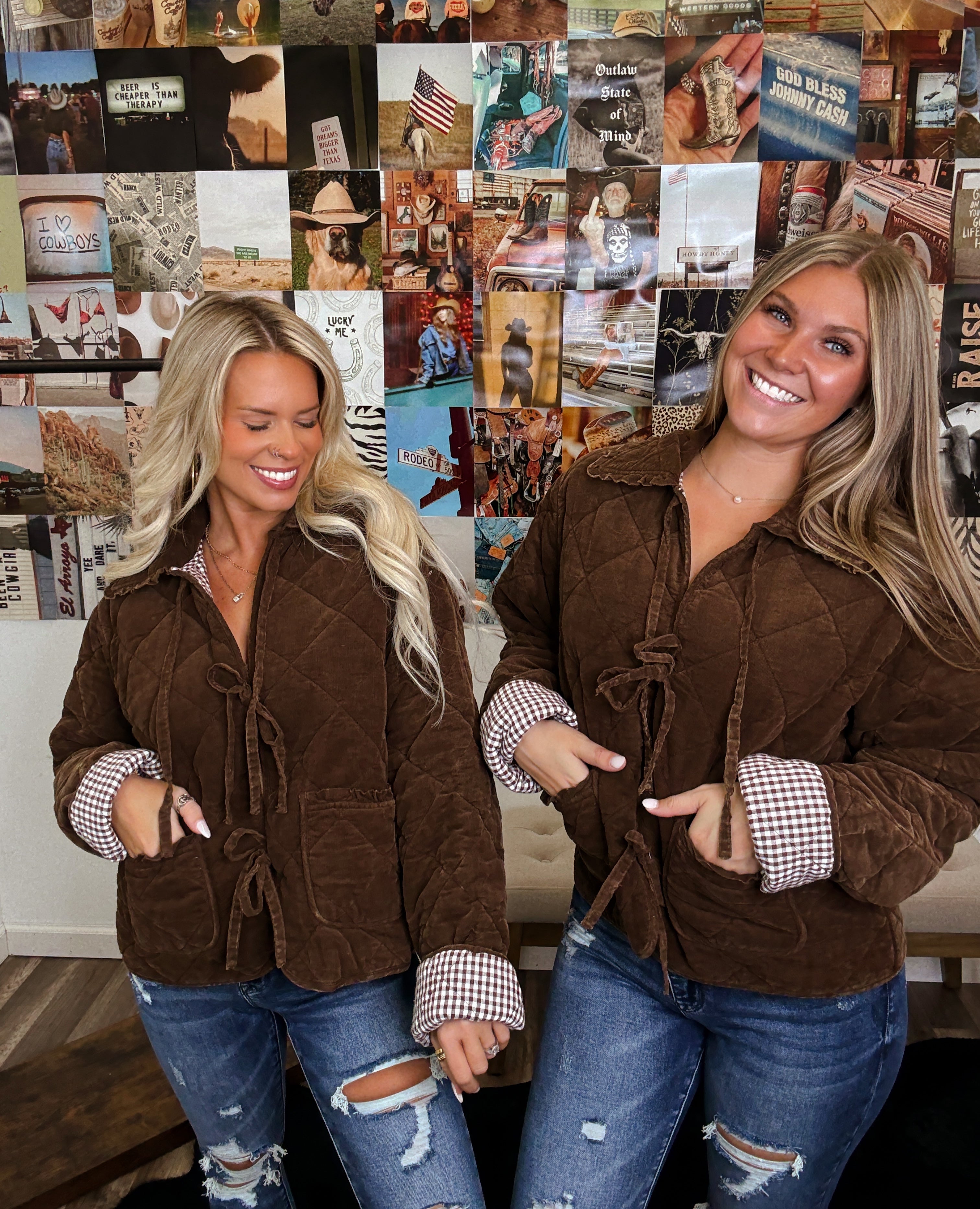 The Classy Corduroy Gingham Jacket