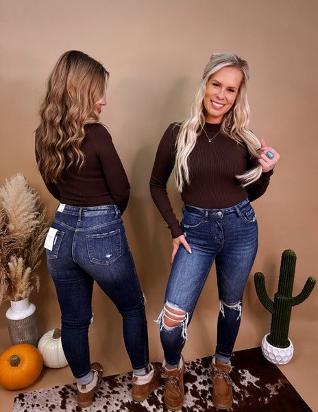 The Jacie Bodysuit- Brown