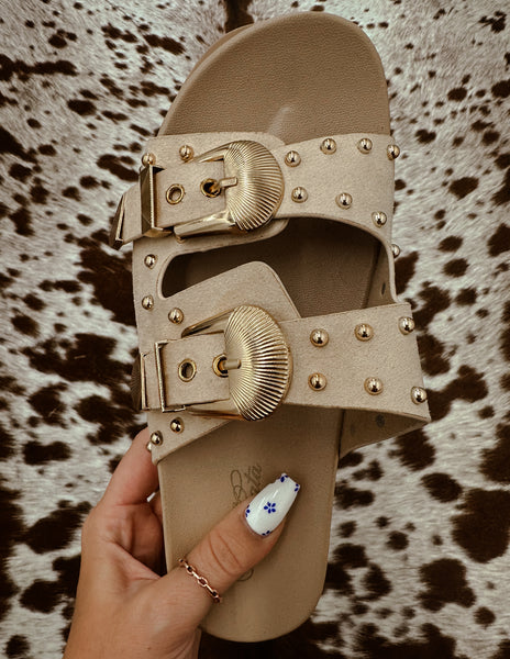 Desert Rain sandals- nude
