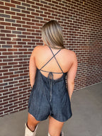 Warmer Days Romper- Black