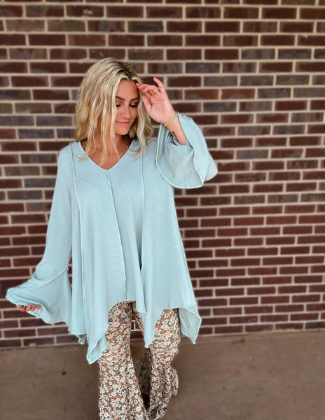 Southern bell sleeve top