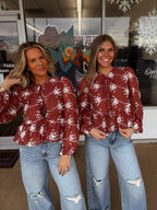 The Hampton Top- Maroon