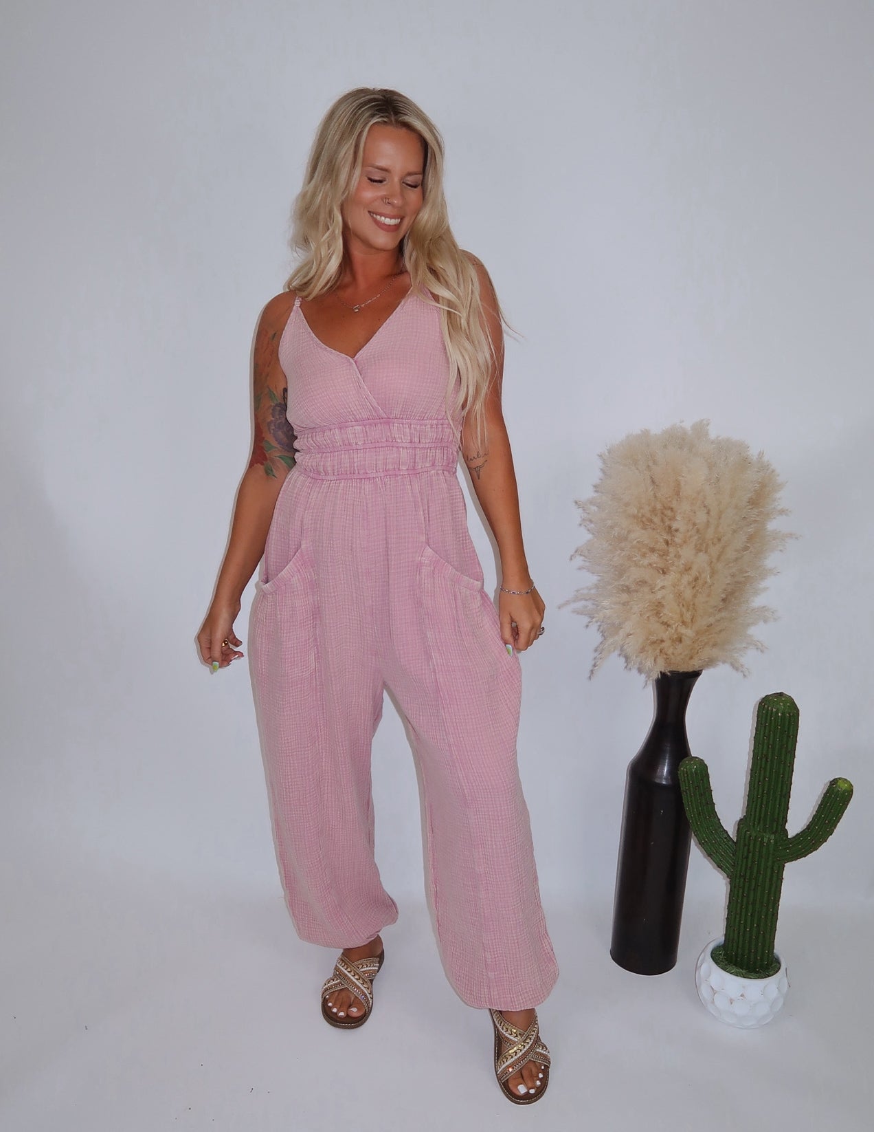 The Quinn Jumpsuit- Mauve